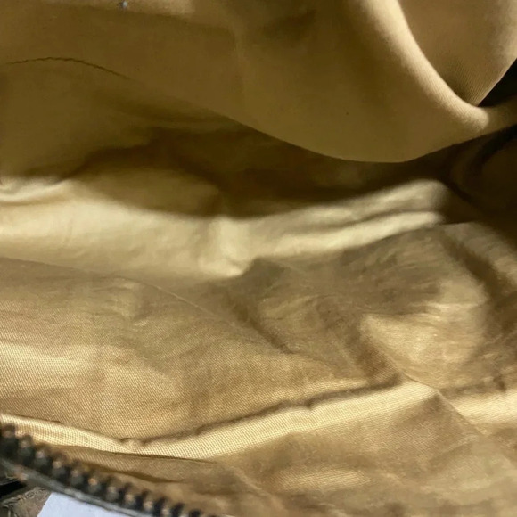 Theory brown crocodile brown distressed leather satchel handbag - Picture 11 of 13